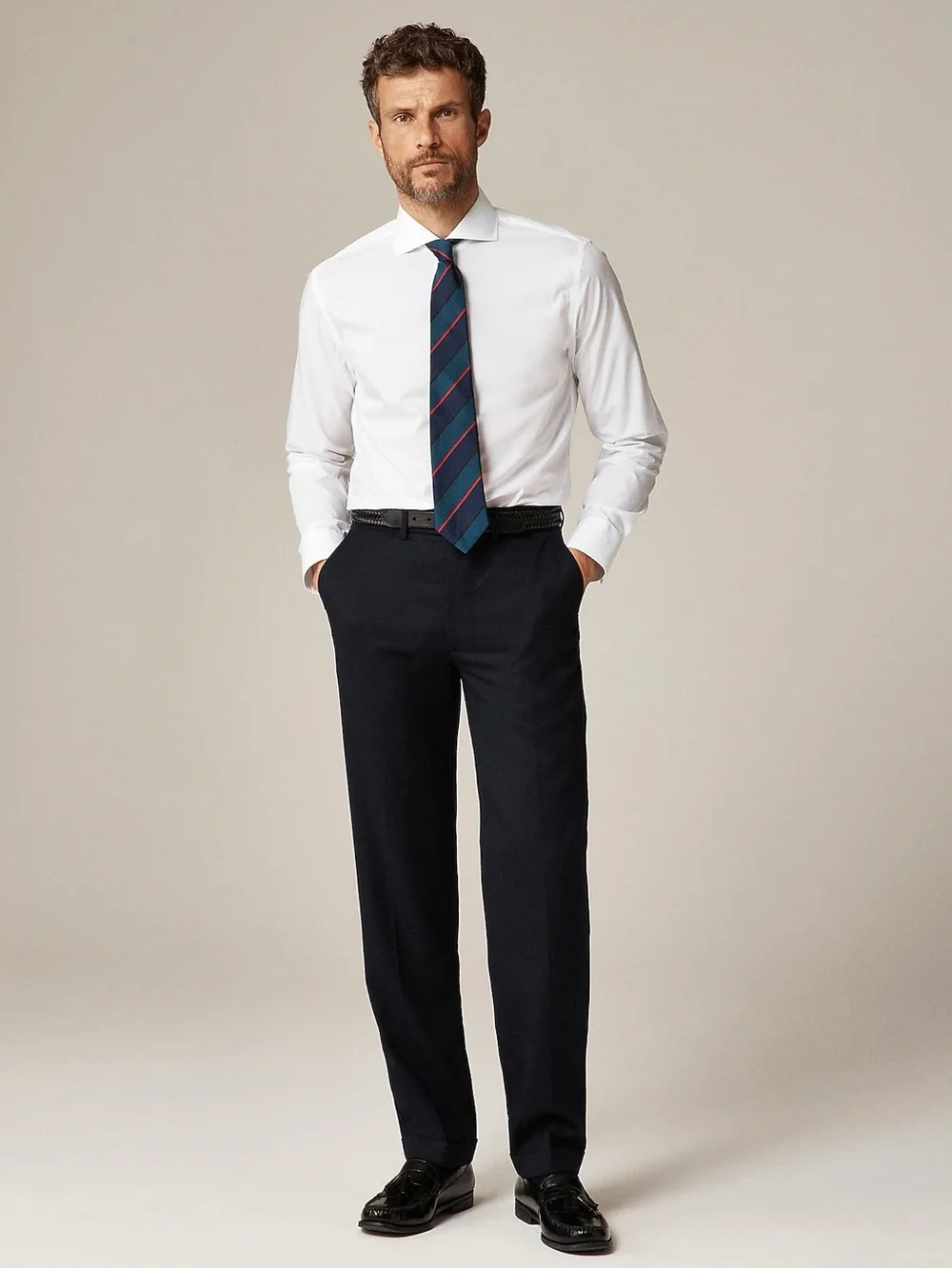J. CREW Ludlow Premium fine cotton dress shirt in White 16/33 NWT $148 BM493
